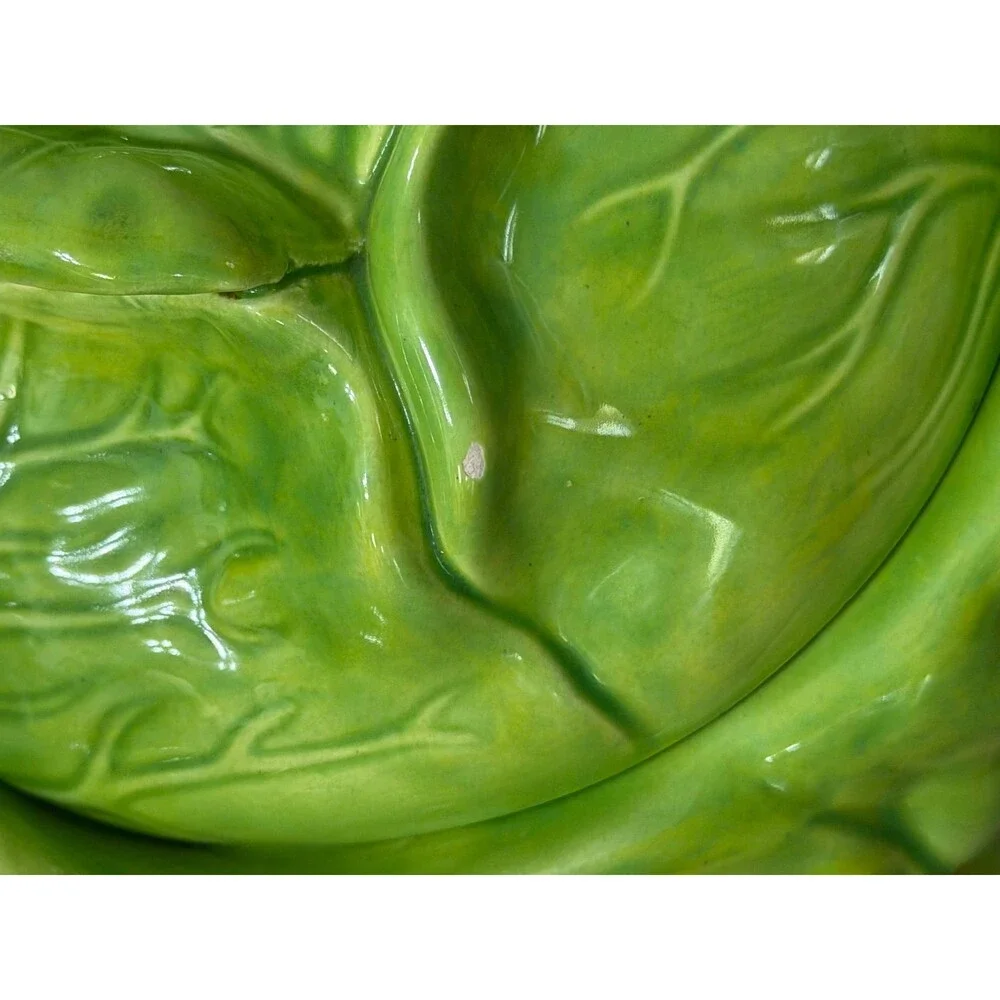 Vintage Holland Mold Bake & Serve Cabbage Tureen with Lid  (Chipped)